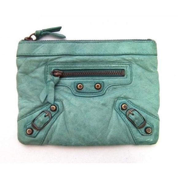 Balenciaga M Accessory Porte Coin Case Leather Mini Pouch Monet - Picture 1 of 1